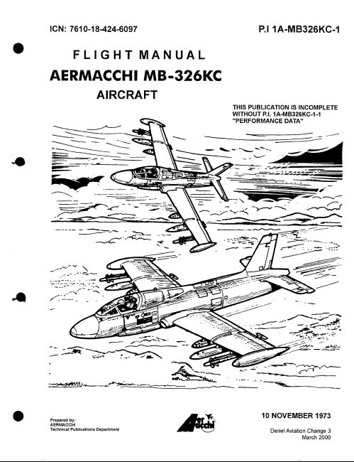 Aermacchi MB-326KC Impala MK2 Flight Manual