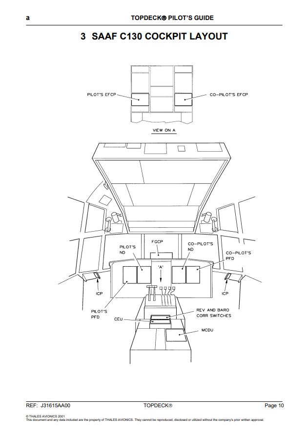 TOPDECK PILOT’S GUIDE FOR SAAF C130