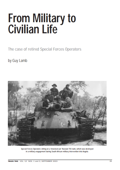 From Military To Civilian Life : The Case of Retired Special Forces Operators