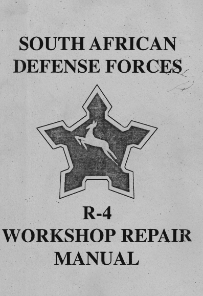 SADF Workshop Repair Manual – 5.56mm R-4 Assault Rifle