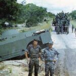 Soviet military advisors (A Shishov on left) on the ‘road of death’ from Menongue to Cuito Cuanavale