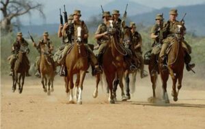 sadf and swatf berede horse mounted south african troopies angola border war galil r4