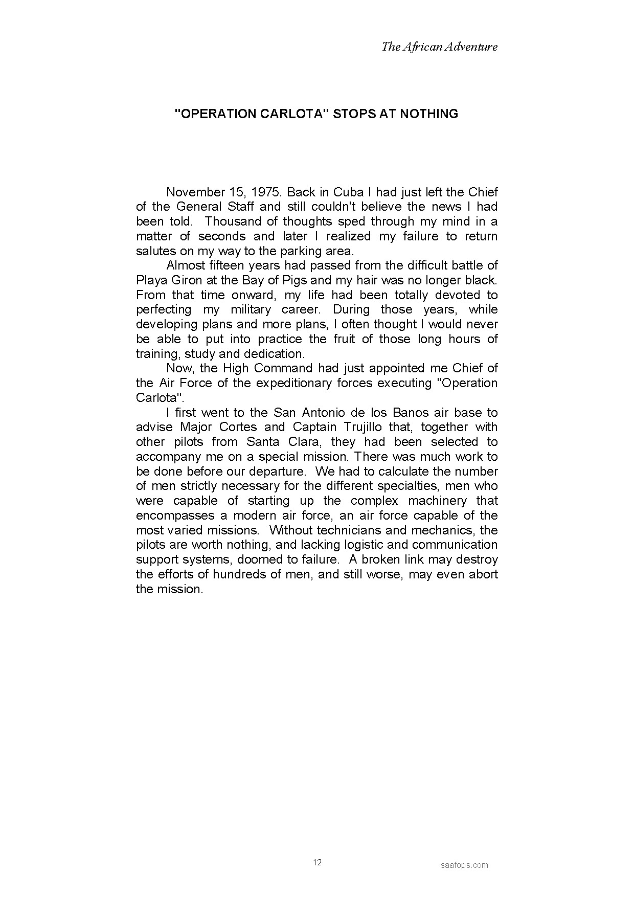 The Cuban Adventure - A Cuban Perspective of Air Operations in Angola 2 The Cuban Adventure - A Cuban Perspective of Air Operations in Angola - Image 2